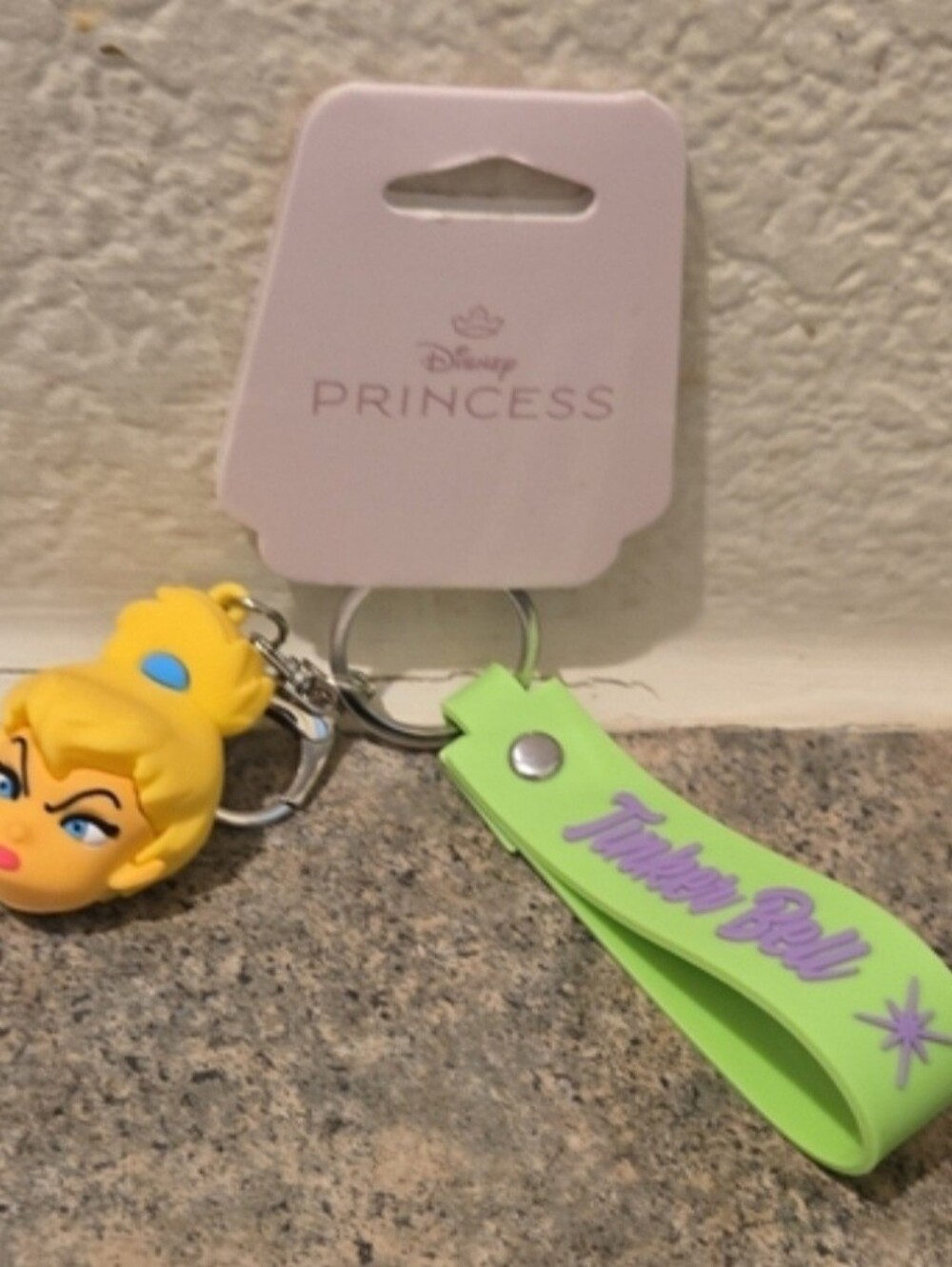 Disney Tinker Bell Keychain - Yellow & Lime Green Nwt - Picture 2 of 3